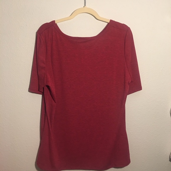 Plus size ~ Lularoe Red Gigi fitted top 💗 NWOT - Picture 2 of 8
